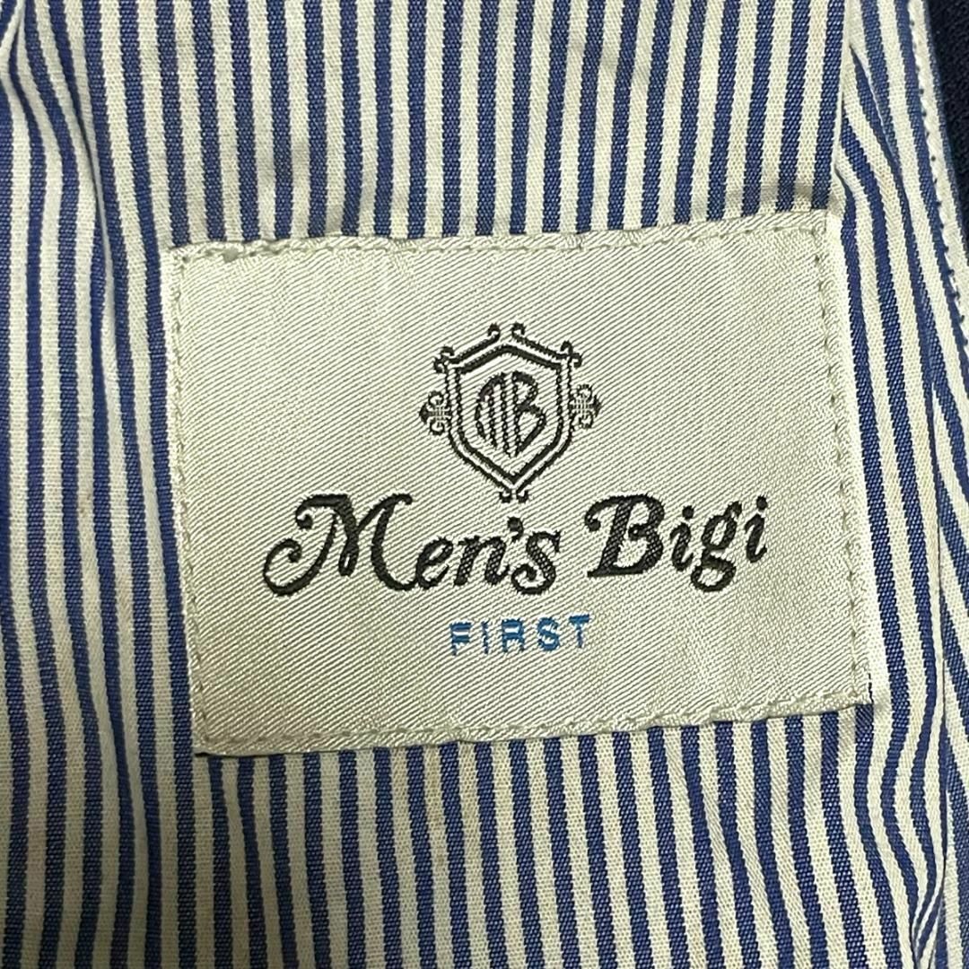 MEN'S BIGI(メンズビギ)の春夏 MEN'S BIGI FIRST アンコンジャケット テーラード ネイビー メンズのジャケット/アウター(テーラードジャケット)の商品写真