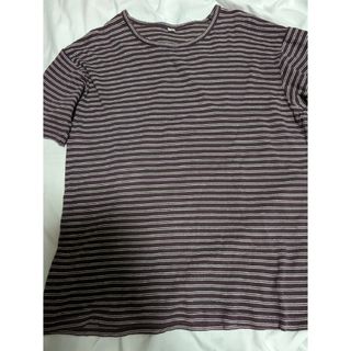 ユニクロ(UNIQLO)のボーダー 半袖ユニクロ　綿100％(Tシャツ/カットソー(半袖/袖なし))