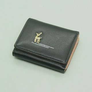 ♥即購入OK♥(❁ᴗ͈ˬᴗ͈)新品★fengzhiziルドルフミニ財布ブラック黒(財布)