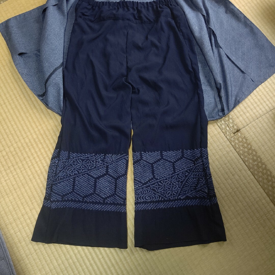 兵児帯リメイク リラックスワイドパンツ  正絹  ♡ レディースのパンツ(その他)の商品写真