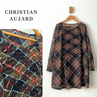 クリスチャンオジャール(CHRISTIAN AUJARD)の大きいサイズ15号 CHRISTIAN AUJARD  伸縮ニットワンピース(ひざ丈ワンピース)