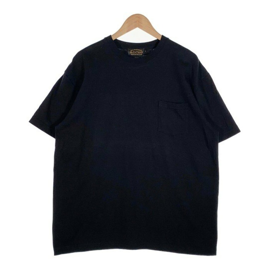 Mr.FATMAN ミスターファットマン 神宮前帽子俱楽部 プリント ポケットTシャツ ブラック Size XL メンズのトップス(Tシャツ/カットソー(半袖/袖なし))の商品写真
