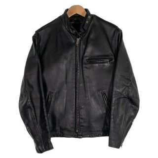 ショット(schott)のSchott ショット 641 レザー シングルライダースジャケット ブラック Size 40(レザージャケット)