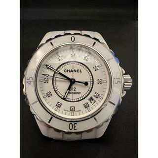 シャネル(CHANEL)のシャネル J12 38mmセラミック・12P H1629 オートマチック自動巻(腕時計(アナログ))