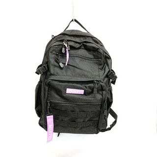 ミルクフェド(MILKFED.)の★MILKFED ミルクフェド リュック ACTIVE DOUBLE POCKET MOLLE BACKPACK 103224053008 パープル×ブラック(バッグパック/リュック)