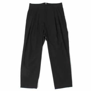 シュタイン(stein)のstein TWO TUCK WIDE TROUSERS sizeS ブラック(スラックス)