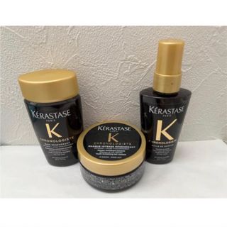 ケラスターゼ(KERASTASE)の新品 ケラスターゼ クロノロジスト 3点セット バン マスク オイル(シャンプー/コンディショナーセット)