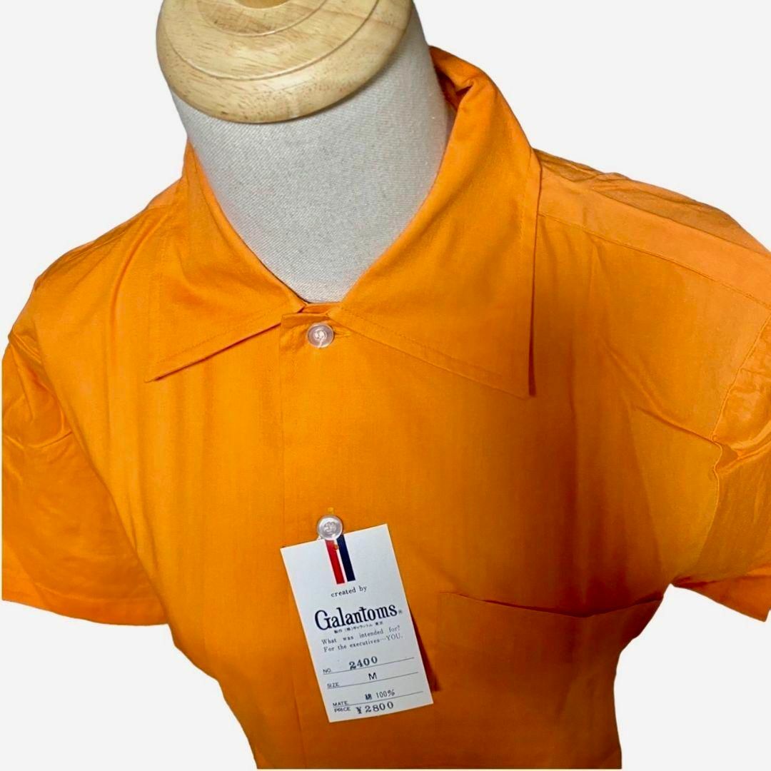 【新品未使用タグ付き◎】Galantoms ヴィンテージシャツ M オレンジ メンズのトップス(シャツ)の商品写真