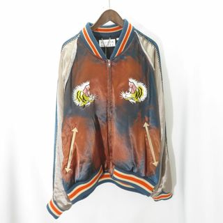 el conductorH 24ss UPSIDEDOWN TIGER EMBROIDERED AGED SOURVENIR JKT Size-4(スカジャン)