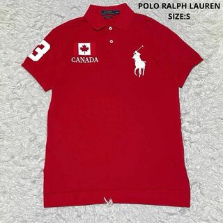 ポロラルフローレン(POLO RALPH LAUREN)のポロラルフローレン CANADA ビッグポニー ポロシャツ ナンバリング レッド(ポロシャツ)