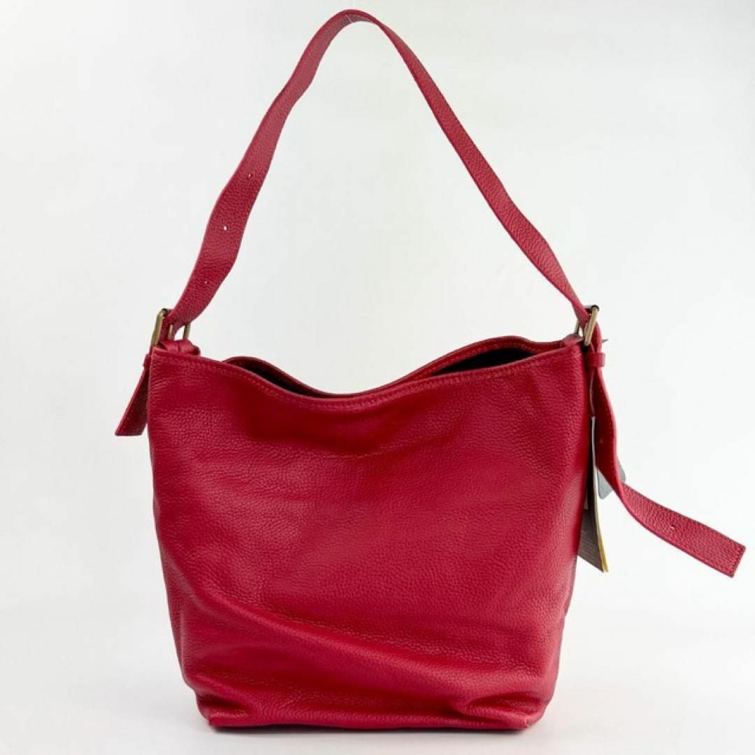 TUSTING(タスティング)の新品 訳有り 本革 皮 タスティング ショルダーバッグ 鞄 赤 母の日 ギフト レディースのバッグ(ショルダーバッグ)の商品写真