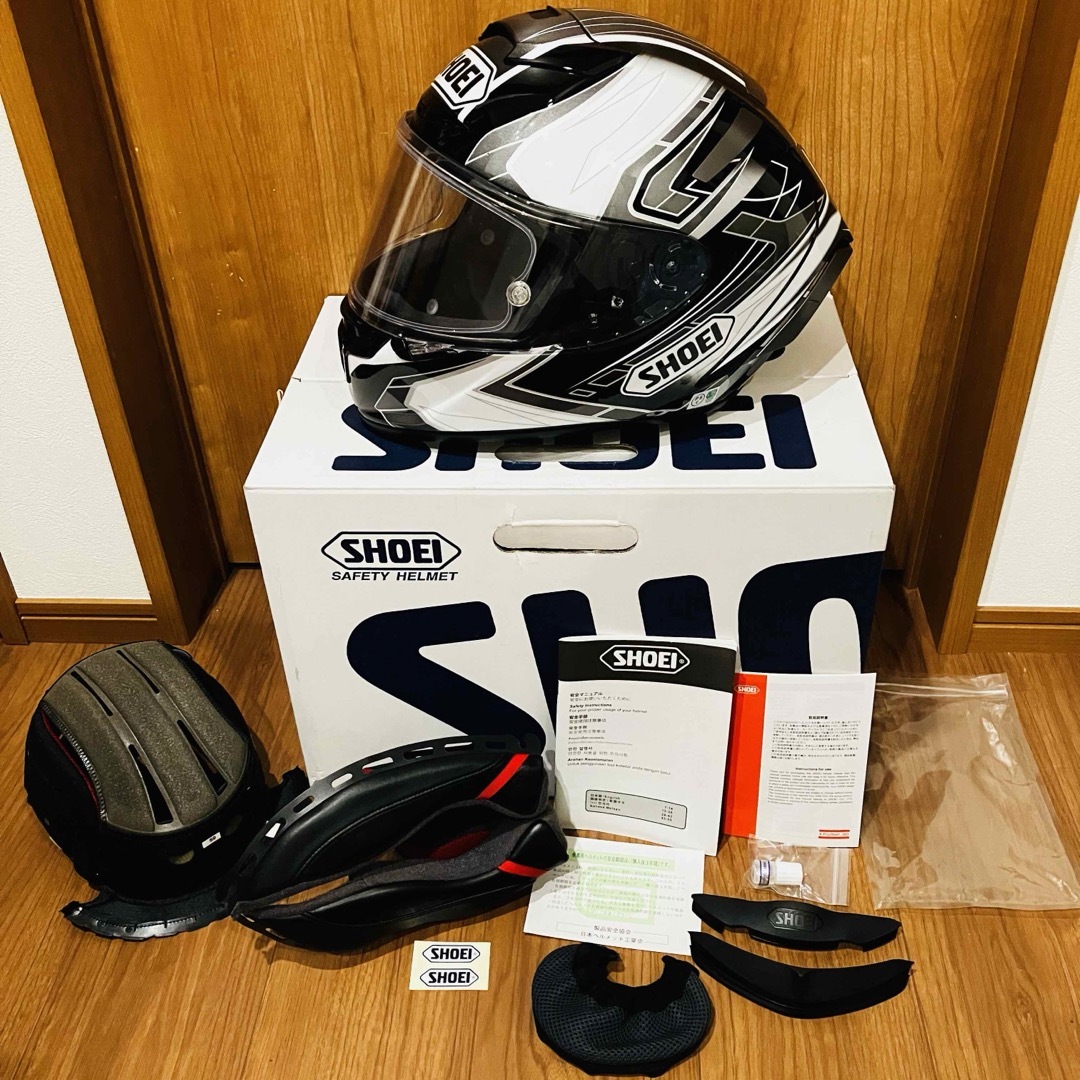 SHOEI(ショウエイ)の無傷の美品 SHOEI X-Fourteen ASSAIL ピンロックシート装着 自動車/バイクのバイク(ヘルメット/シールド)の商品写真