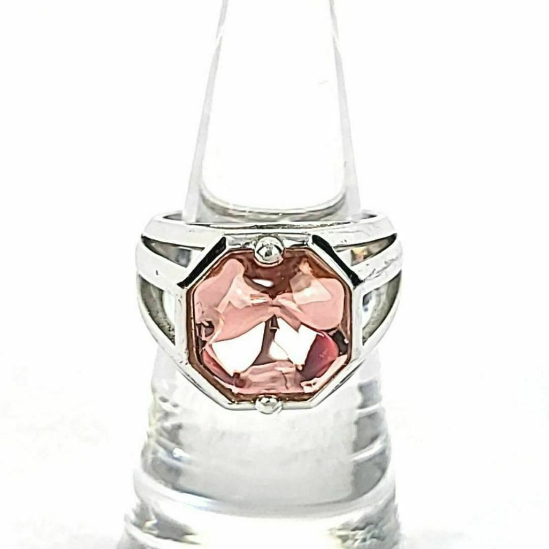 Baccarat(バカラ)の●【美品】バカラ SV925 指輪 ピンク クリスタル リング T51 レディースのアクセサリー(リング(指輪))の商品写真