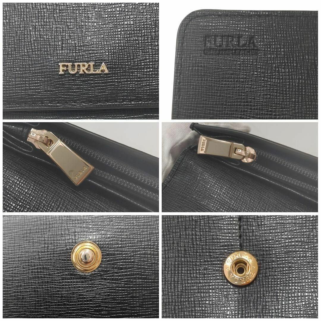 Furla(フルラ)のFURLA フルラ 長財布 大容量 2つ折り ブラック ユニセックス レザー レディースのファッション小物(財布)の商品写真