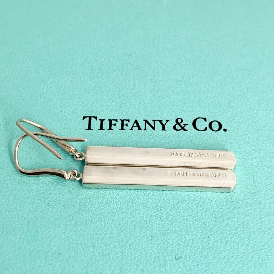 Tiffany & Co.(ティファニー)のティファニー 希少 ピアス フックピアス ナロー バー ドロップ ds7 レディースのアクセサリー(ピアス)の商品写真