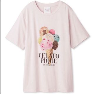 ジェラートピケ(gelato pique)のジェラートピケ　ジェラピケ ベア 15th ワンポイントTシャツ ピンク (ルームウェア)