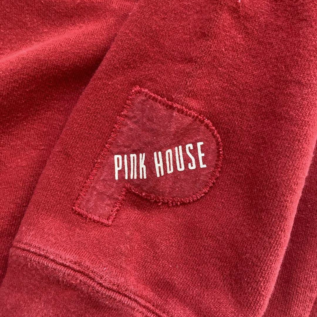 PINK HOUSE(ピンクハウス)のPINK HOUSE ピンクハウス スウェット Lサイズ 赤  ギンガムチェック レディースのトップス(トレーナー/スウェット)の商品写真