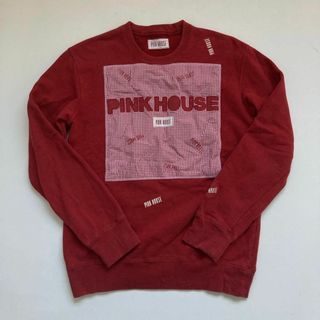 PINK HOUSE - PINK HOUSE ピンクハウス スウェット Lサイズ 赤  ギンガムチェック