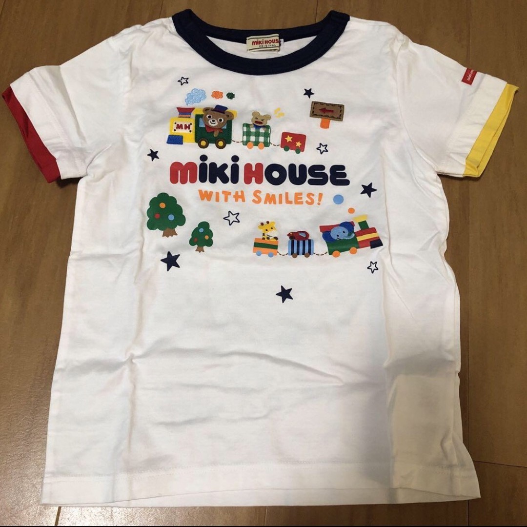 mikihouse(ミキハウス)のミキハウス　プッチー 汽車ぽっぽ　Tシャツ　半袖　120 キッズ/ベビー/マタニティのキッズ服男の子用(90cm~)(Tシャツ/カットソー)の商品写真