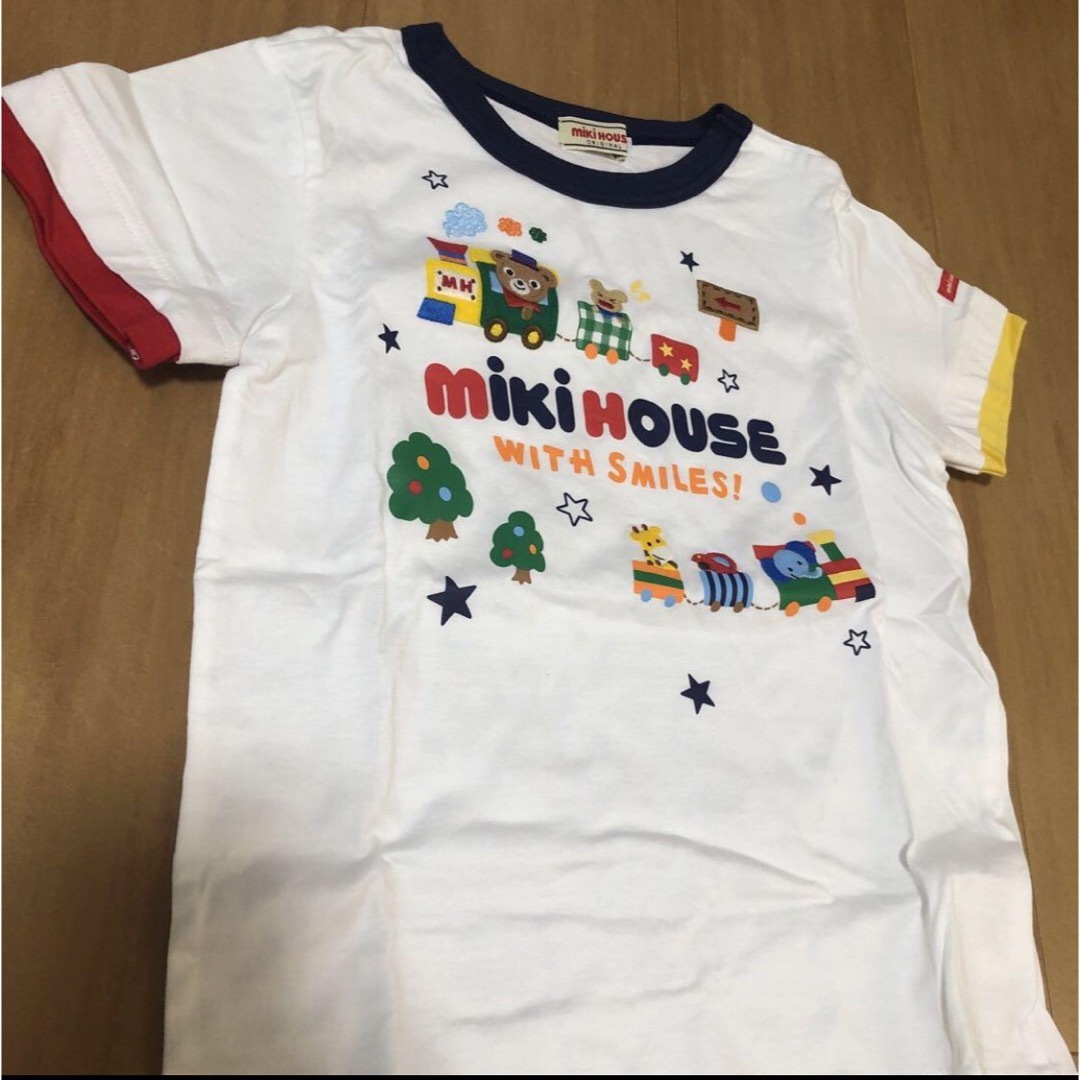 mikihouse(ミキハウス)のミキハウス　プッチー 汽車ぽっぽ　Tシャツ　半袖　120 キッズ/ベビー/マタニティのキッズ服男の子用(90cm~)(Tシャツ/カットソー)の商品写真