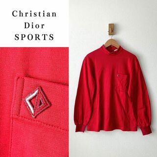 クリスチャンディオール(Christian Dior)のクリスチャンディオールスポーツ スタンドネック カットソー ロゴ刺繍(カットソー(長袖/七分))