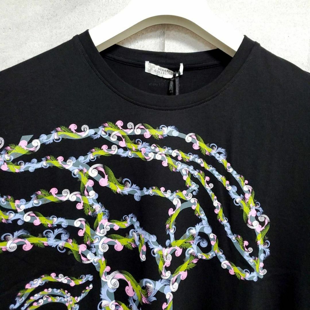 VERSACE(ヴェルサーチ)の未使用 タグ付 XL ヴェルサーチ コレクション メデューサ Tシャツ 黒 LL メンズのトップス(Tシャツ/カットソー(半袖/袖なし))の商品写真