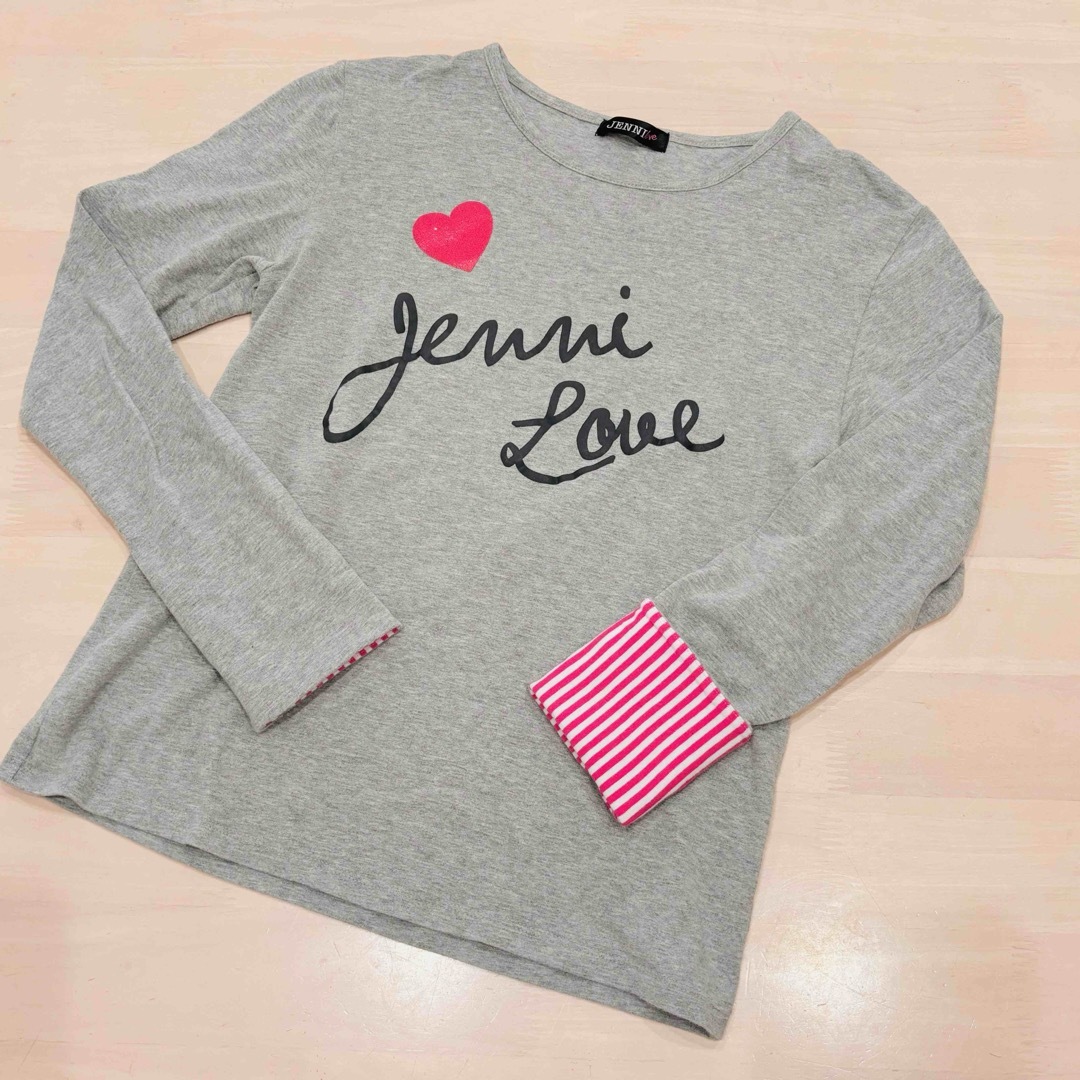 JENNI love(ジェニィラブ)のジェニィラブ☆３点セットまとめ売り☆長袖Tシャツ、デニムスカート☆160サイズ キッズ/ベビー/マタニティのキッズ服女の子用(90cm~)(Tシャツ/カットソー)の商品写真