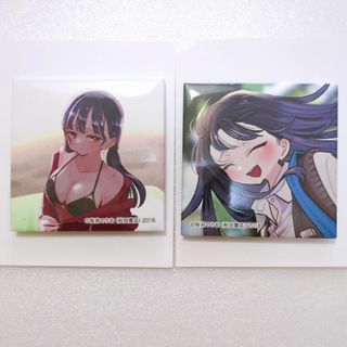 桜井のりお展 のりお展くじ 僕の心のヤバいやつ 山田杏奈 スクエア缶バッジ(キャラクターグッズ)