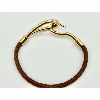 エルメス(Hermes)の✨超美品✨　エルメス　ジャンボ　レザーブレスレット　ゴールド(ブレスレット/バングル)