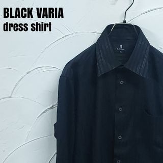 ブラックバリア(BLACK VARIA)のBLACK VARIA/ブラックバリア 長袖 BLACKストライプ ドレスシャツ(シャツ)