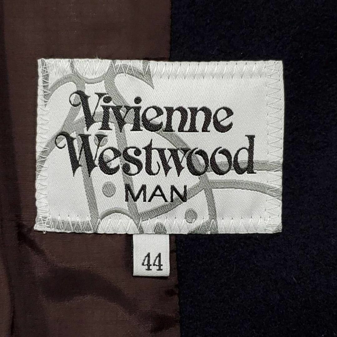Vivienne Westwood(ヴィヴィアンウエストウッド)の美品 S ヴィヴィアンウエストウッド ヒストリカル コート 紺 オーブ 銀ボタン メンズのジャケット/アウター(チェスターコート)の商品写真