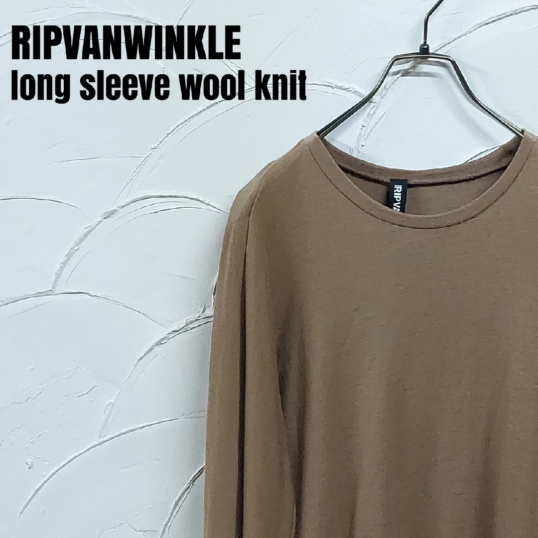 ripvanwinkle(リップヴァンウィンクル)のRIPVANWINKLE/リップヴァンウィンクル 長袖 ウール ニット メンズのトップス(Tシャツ/カットソー(七分/長袖))の商品写真