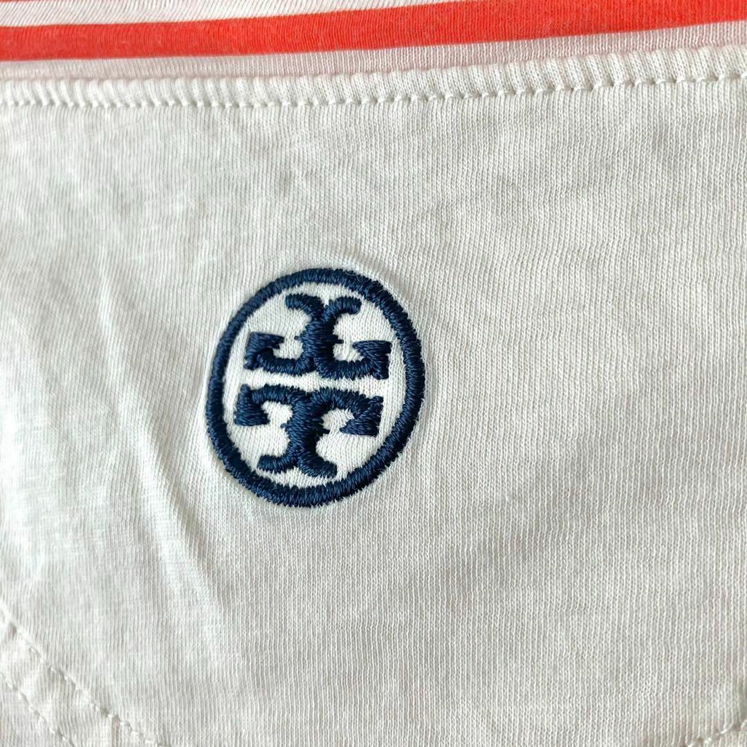 Tory Burch(トリーバーチ)のトリーバーチ ハリネズミ刺繍 ロゴ刺繍 Tシャツ カットソー レディースのトップス(Tシャツ(半袖/袖なし))の商品写真