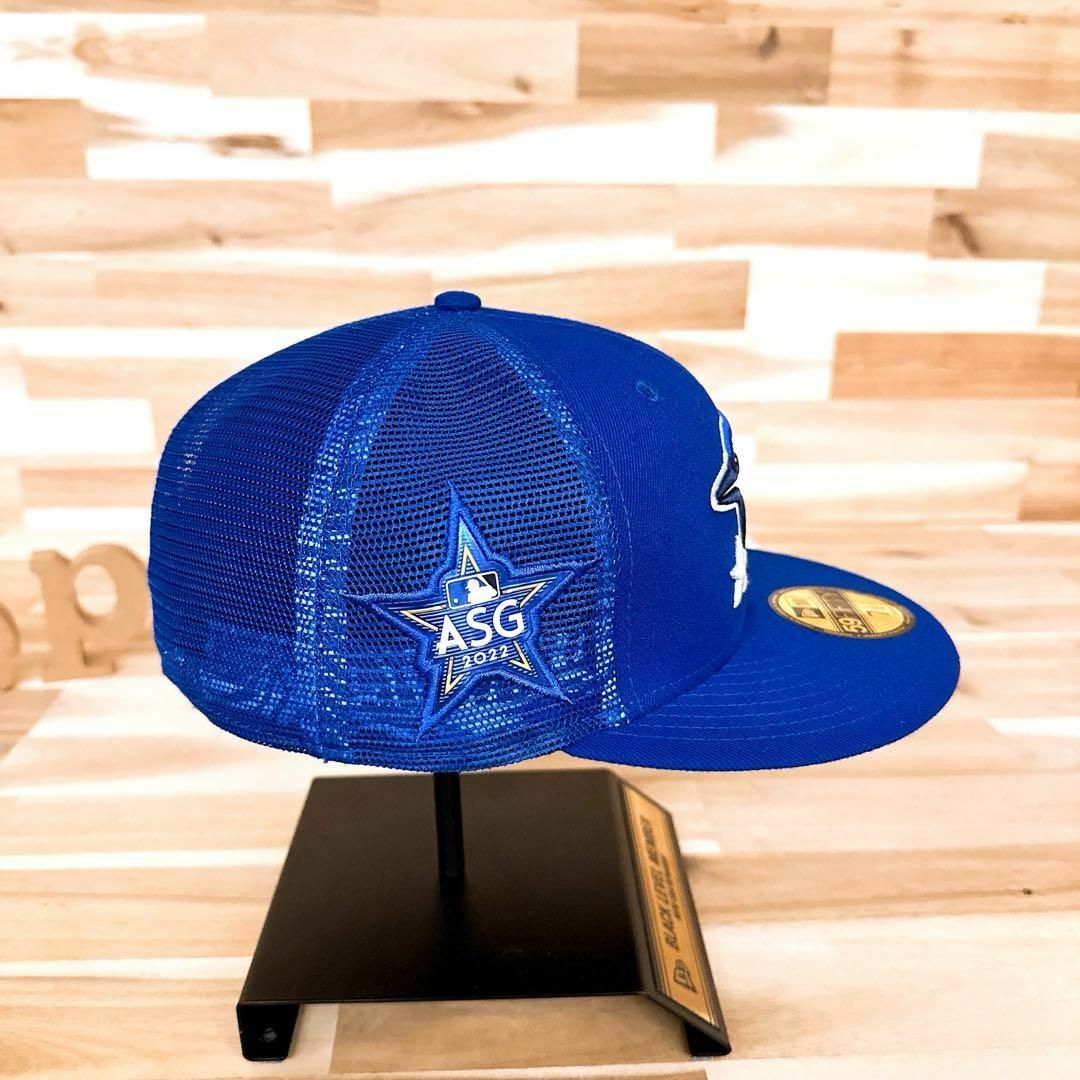 NEW ERA(ニューエラー)の【ニューエラ×ブルージェイズ】ASG2022 メッシュキャップ ボタニカル青×白 メンズの帽子(キャップ)の商品写真