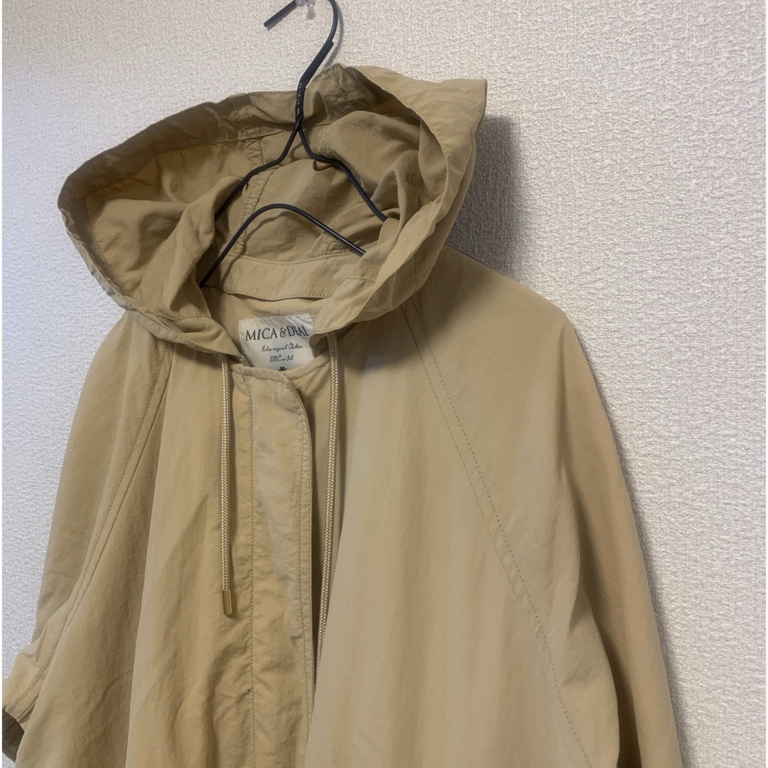 MICA&DEAL(マイカアンドディール)のMICA&DEAL 2way long nylon coat  レディースのジャケット/アウター(ナイロンジャケット)の商品写真