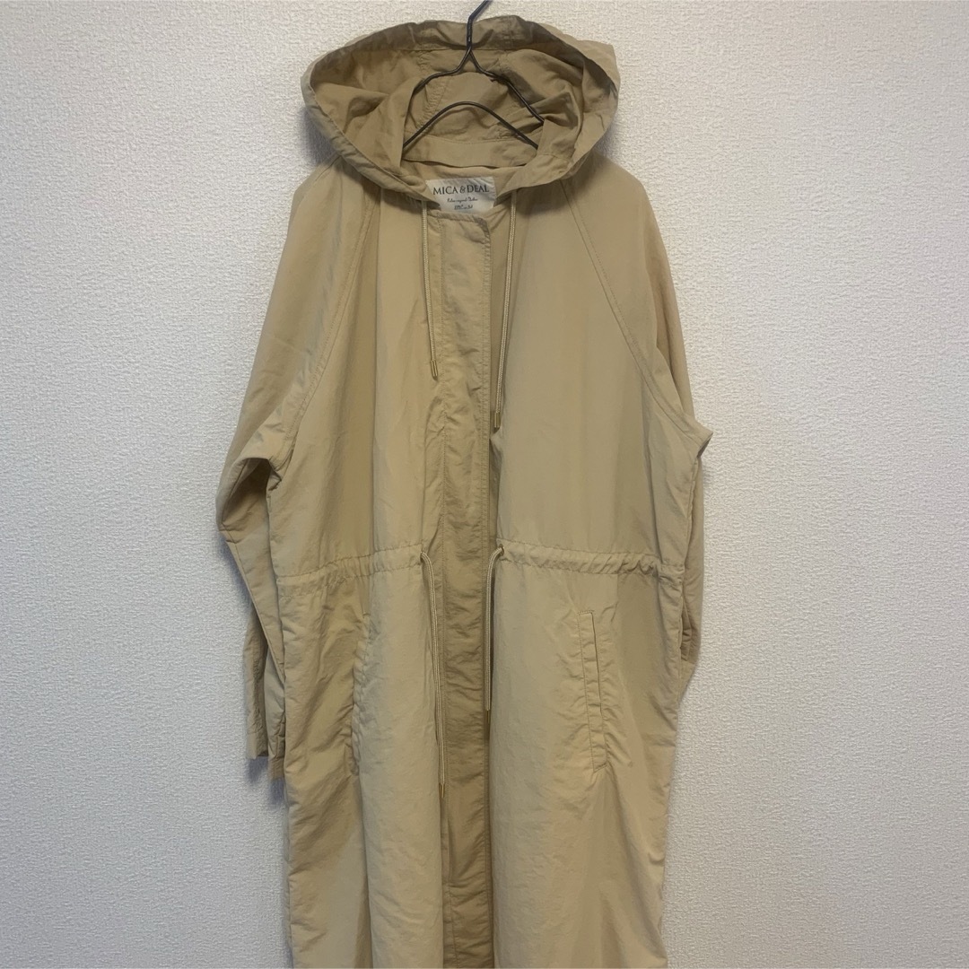 MICA&DEAL(マイカアンドディール)のMICA&DEAL 2way long nylon coat  レディースのジャケット/アウター(ナイロンジャケット)の商品写真