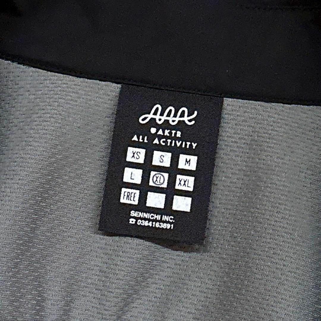 レア【アクター】AAA アームホール メッシュ ロゴ ロング長袖シャツXL 黒 メンズのトップス(シャツ)の商品写真