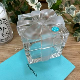 ティファニー(Tiffany & Co.)のティファニー　クリスタルボウボックス　小物入れ　ジュエリーケース　ボンボニエール(小物入れ)