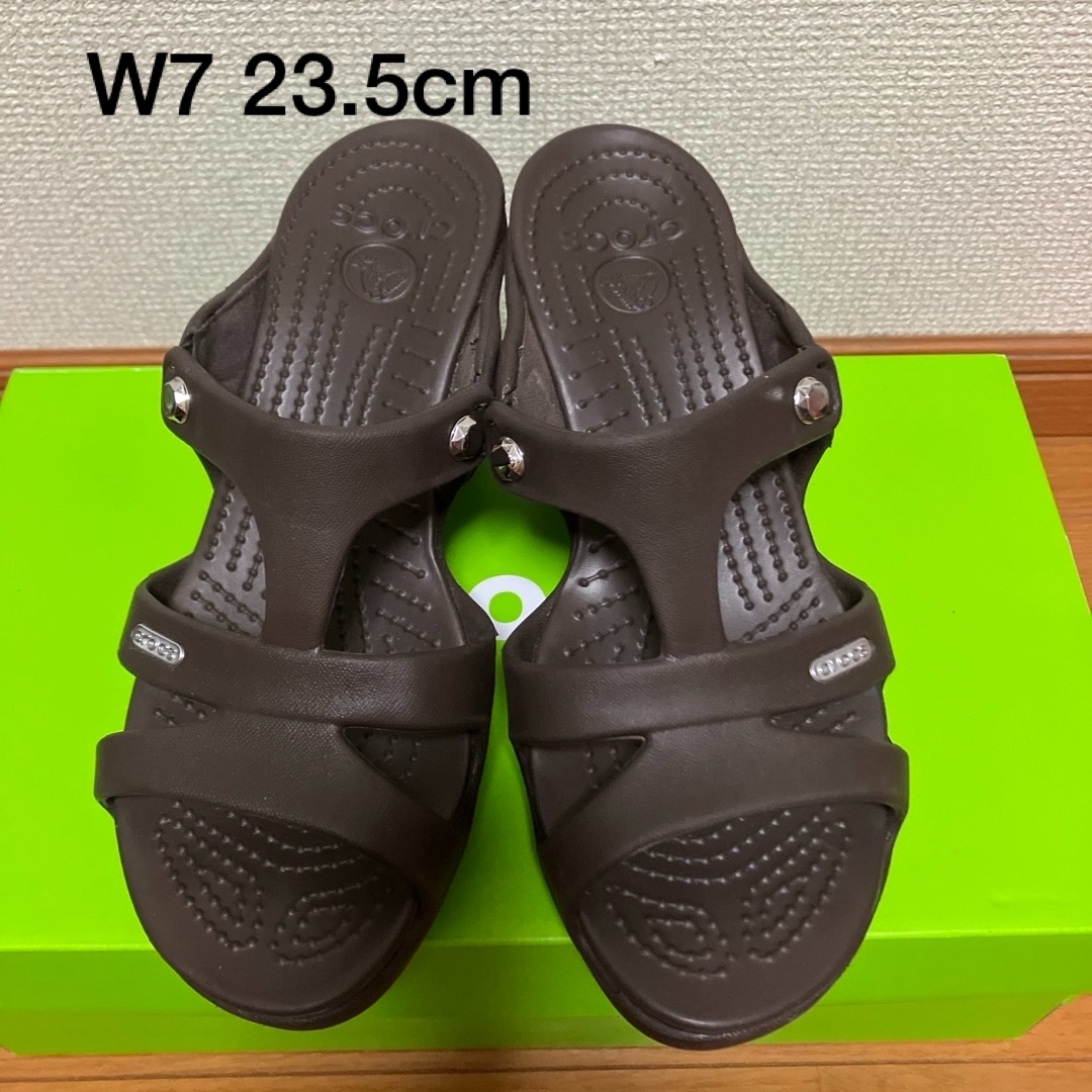 crocs(クロックス)のクロックス   サンダル　ヒール　サイプラス 5 W7 レディースの靴/シューズ(サンダル)の商品写真