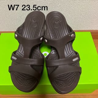 クロックス(crocs)のクロックス   サンダル　ヒール　サイプラス 5 W7(サンダル)