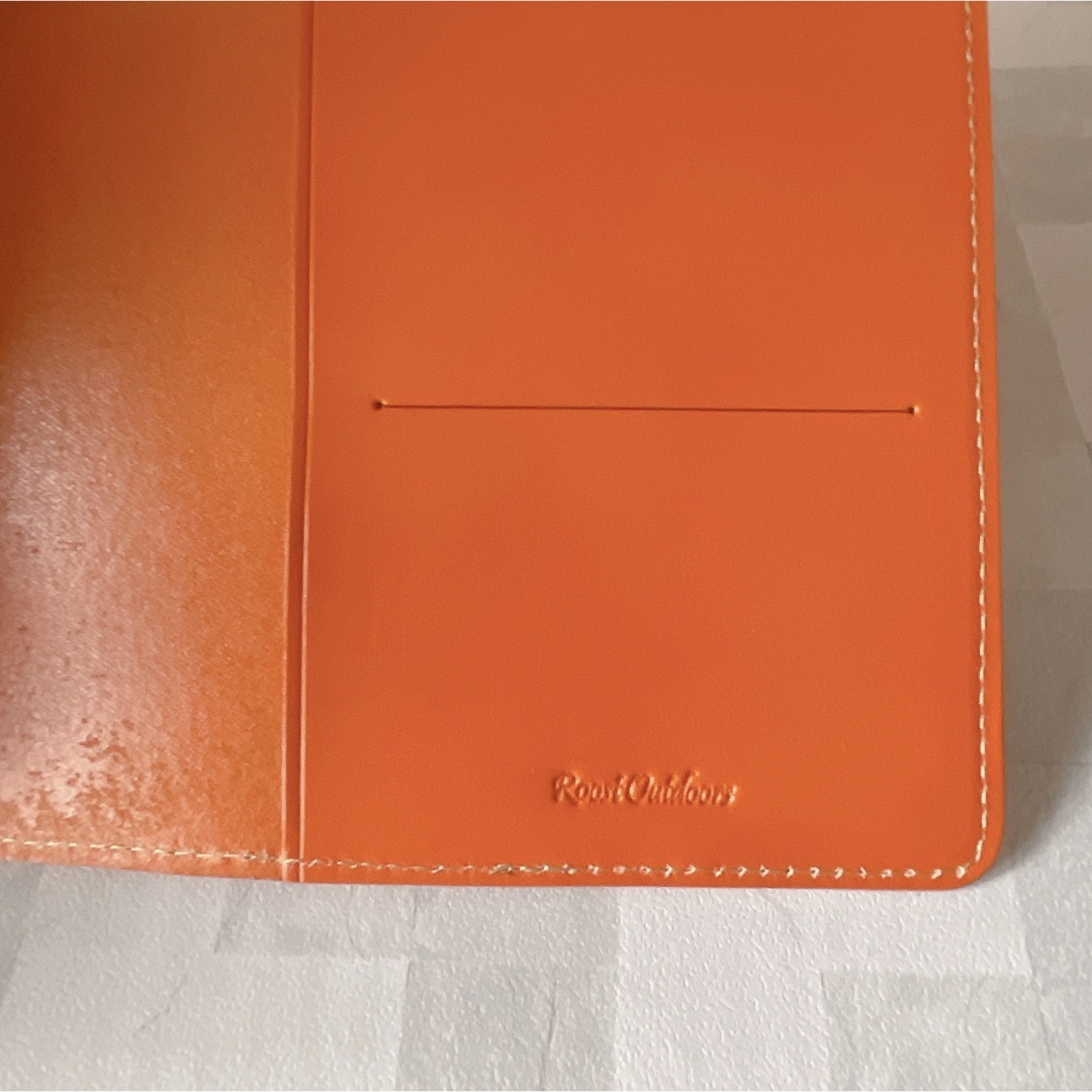 本革ノートカバー レザー　B5サイズ　オレンジ　キャメル インテリア/住まい/日用品の文房具(その他)の商品写真