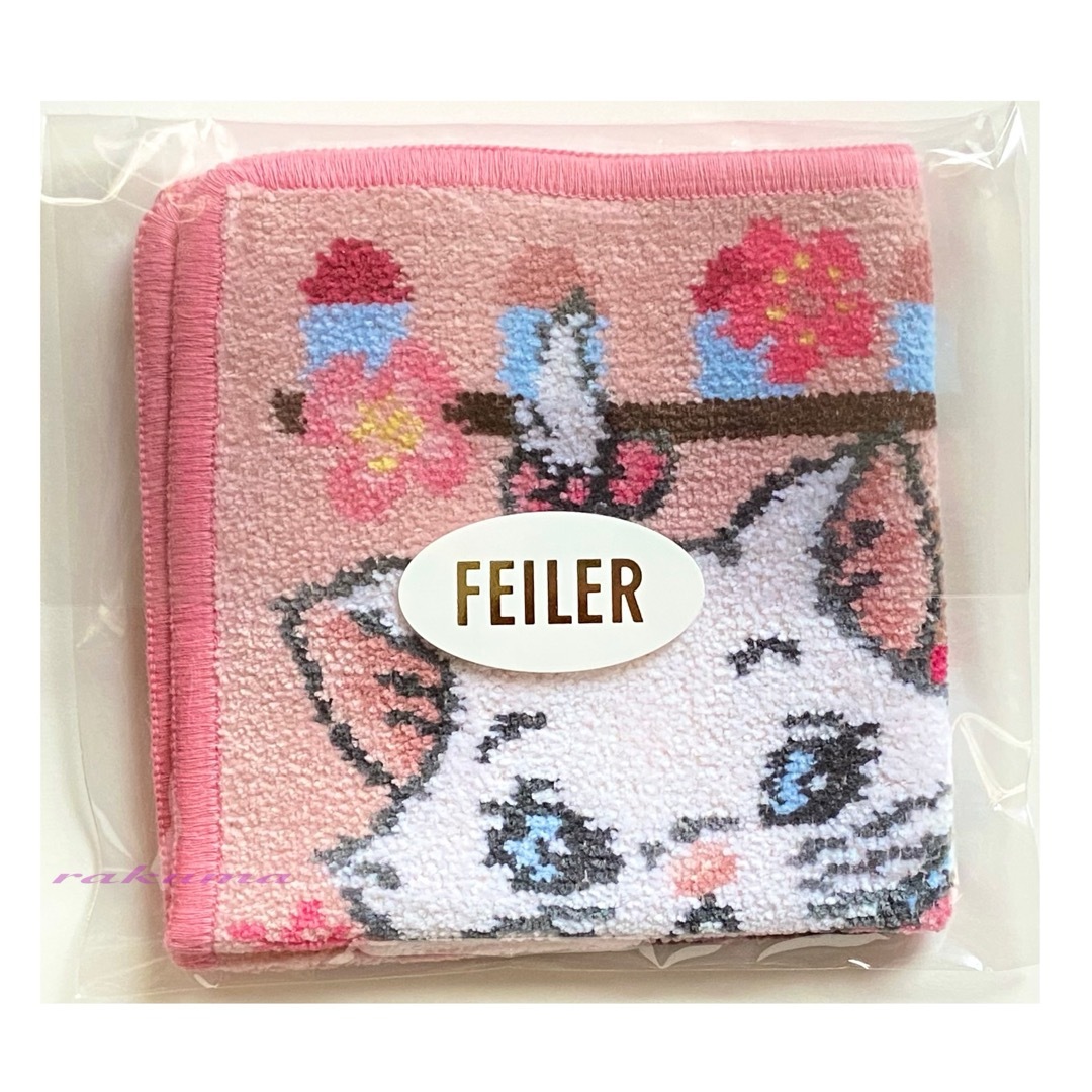 FEILER(フェイラー)のFEILER ディズニー　マリー　シャアラモード　ハンカチ　ピンク　新品 レディースのファッション小物(ハンカチ)の商品写真