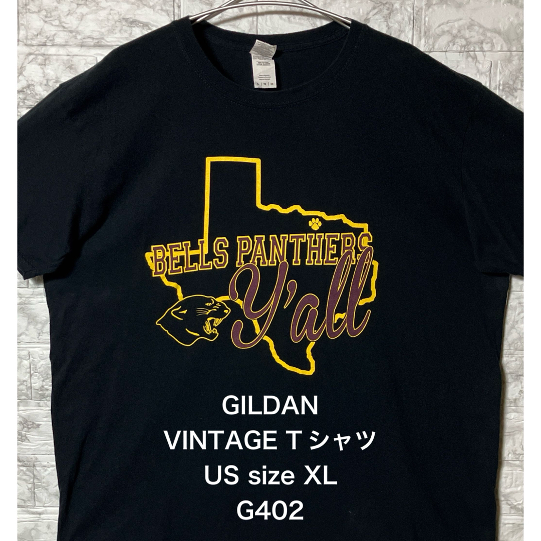 VINTAGE(ヴィンテージ)のUSA アメリカ古着 両面プリント XLsize CANVAS ブラックTシャツ メンズのトップス(Tシャツ/カットソー(半袖/袖なし))の商品写真