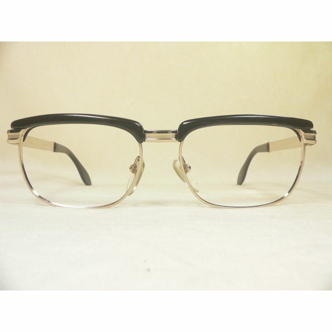 Iom ヴィンテージ 眼鏡 フレーム ブローライン 14金張 メンズのファッション小物(サングラス/メガネ)の商品写真