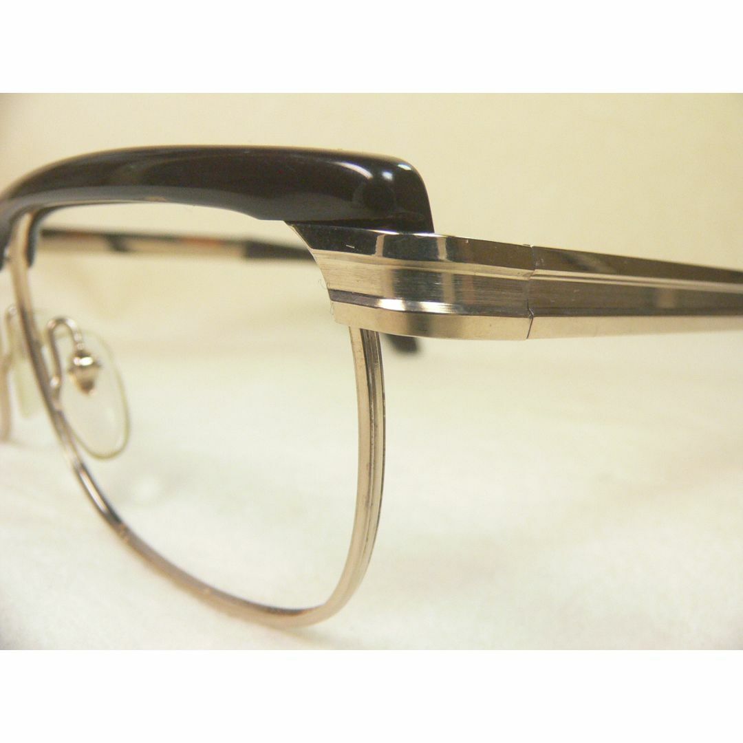 Iom ヴィンテージ 眼鏡 フレーム ブローライン 14金張 メンズのファッション小物(サングラス/メガネ)の商品写真