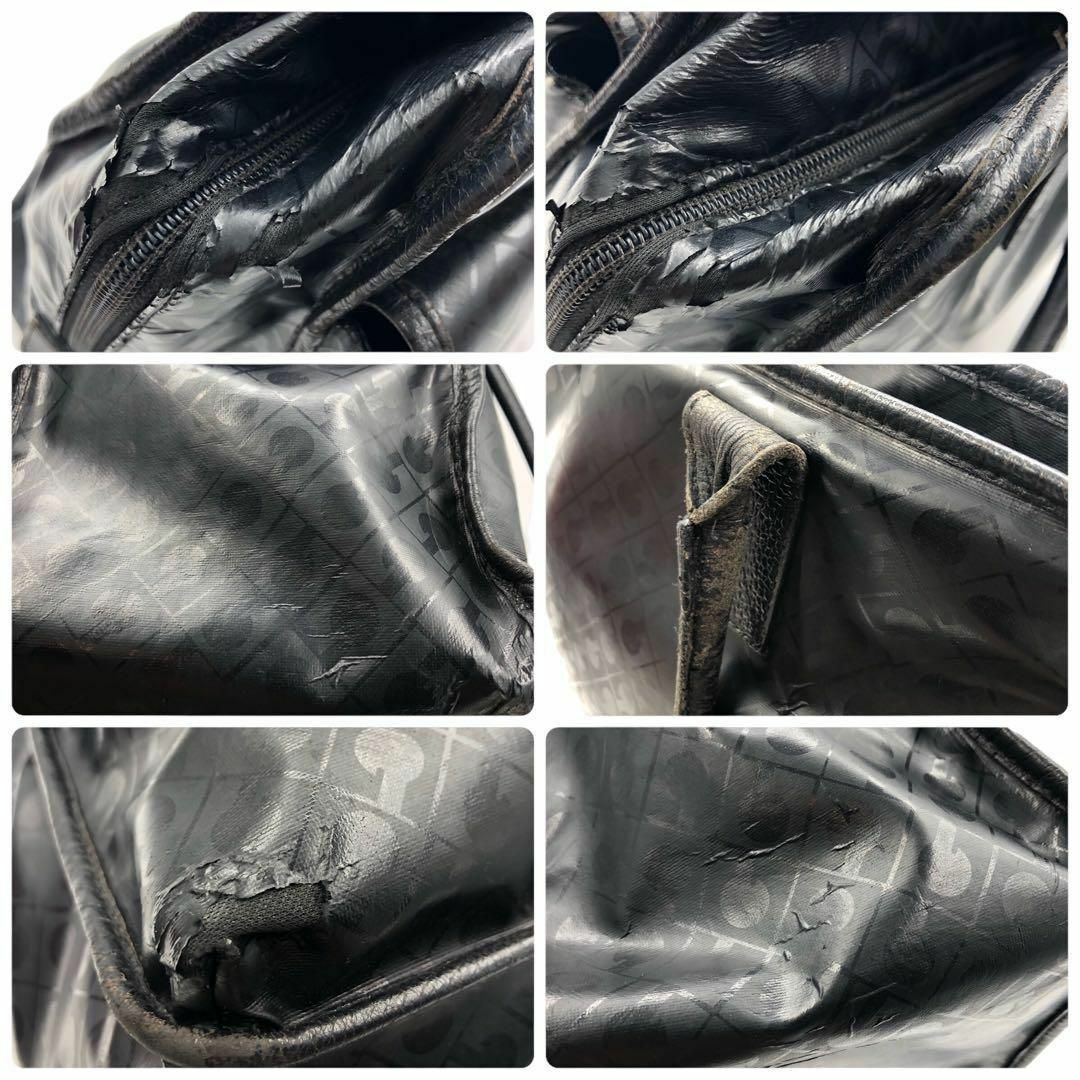 GHERARDINI(ゲラルディーニ)のゲラルディーニ　ソフティ　トートバッグ　ダブルポケット　ロゴグラム　黒A4 レディースのバッグ(トートバッグ)の商品写真
