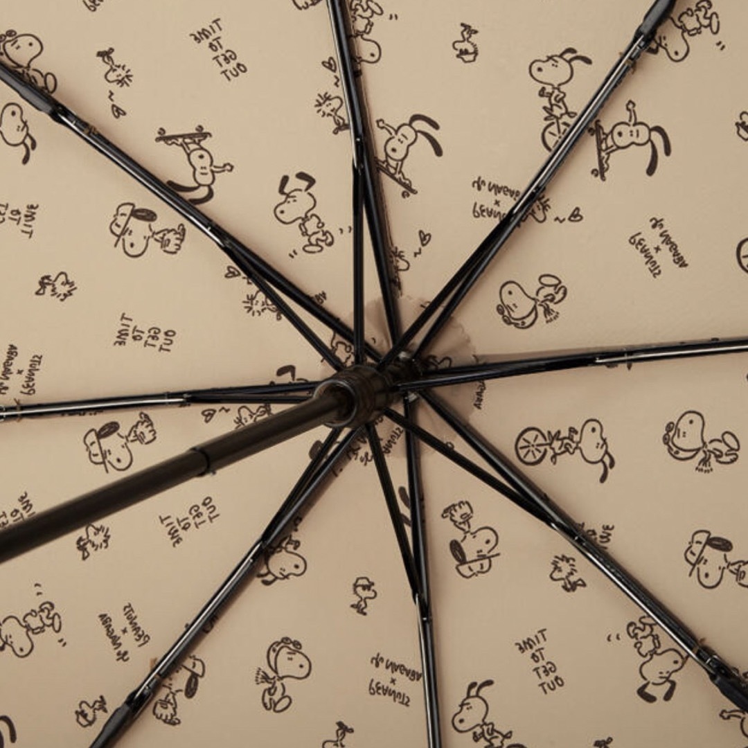 UNIQLO(ユニクロ)の未開封未使用　ユニクロ　スヌーピー 長場雄 コラボ UVカット 折りたたみ傘 レディースのファッション小物(傘)の商品写真