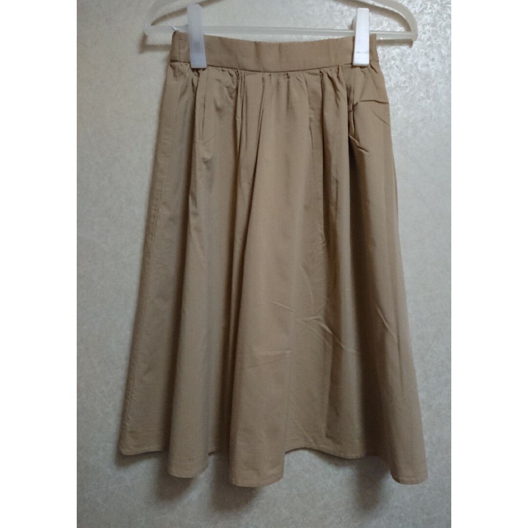 Techichi(テチチ)のテチチテラス フレアスカート スカート ベージュ M レディースのスカート(ひざ丈スカート)の商品写真