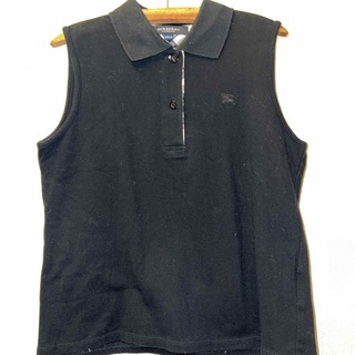 バーバリー(BURBERRY)の美品Burberryバーバリーノースリーブポロシャツ130(Tシャツ/カットソー)