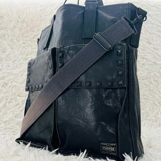 ポーター(PORTER)の希少　ポーター×ゾゾタウン　別注　2wayバッグ　トートバッグ　ブラック　レザー(トートバッグ)